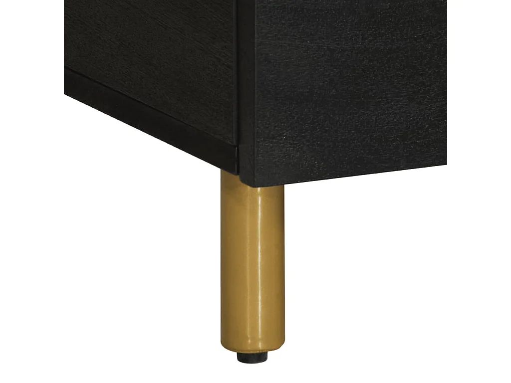 Mesa de centro 80x50x40 cm derivados de madeira preto