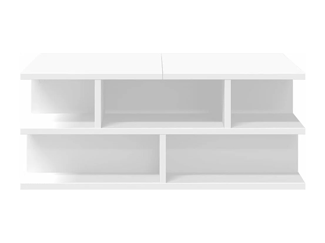 Salontafel 70x70x29 cm bewerkt hout wit