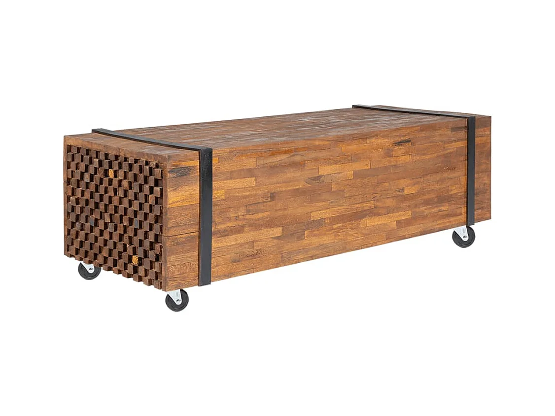 Table basse 110x45x38 cm bois de teck solide