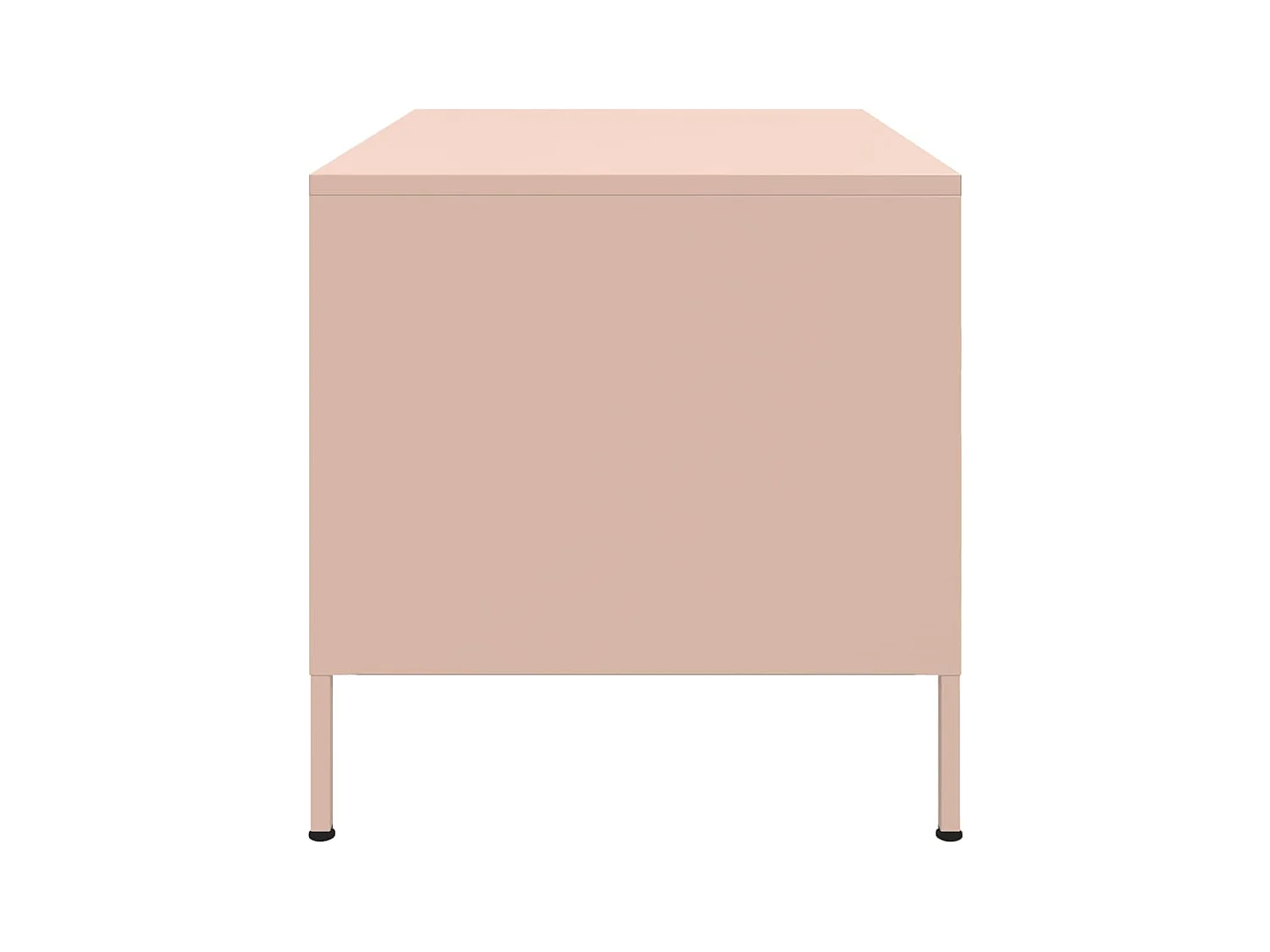 Table basse rose 68x50x50,5 cm acier