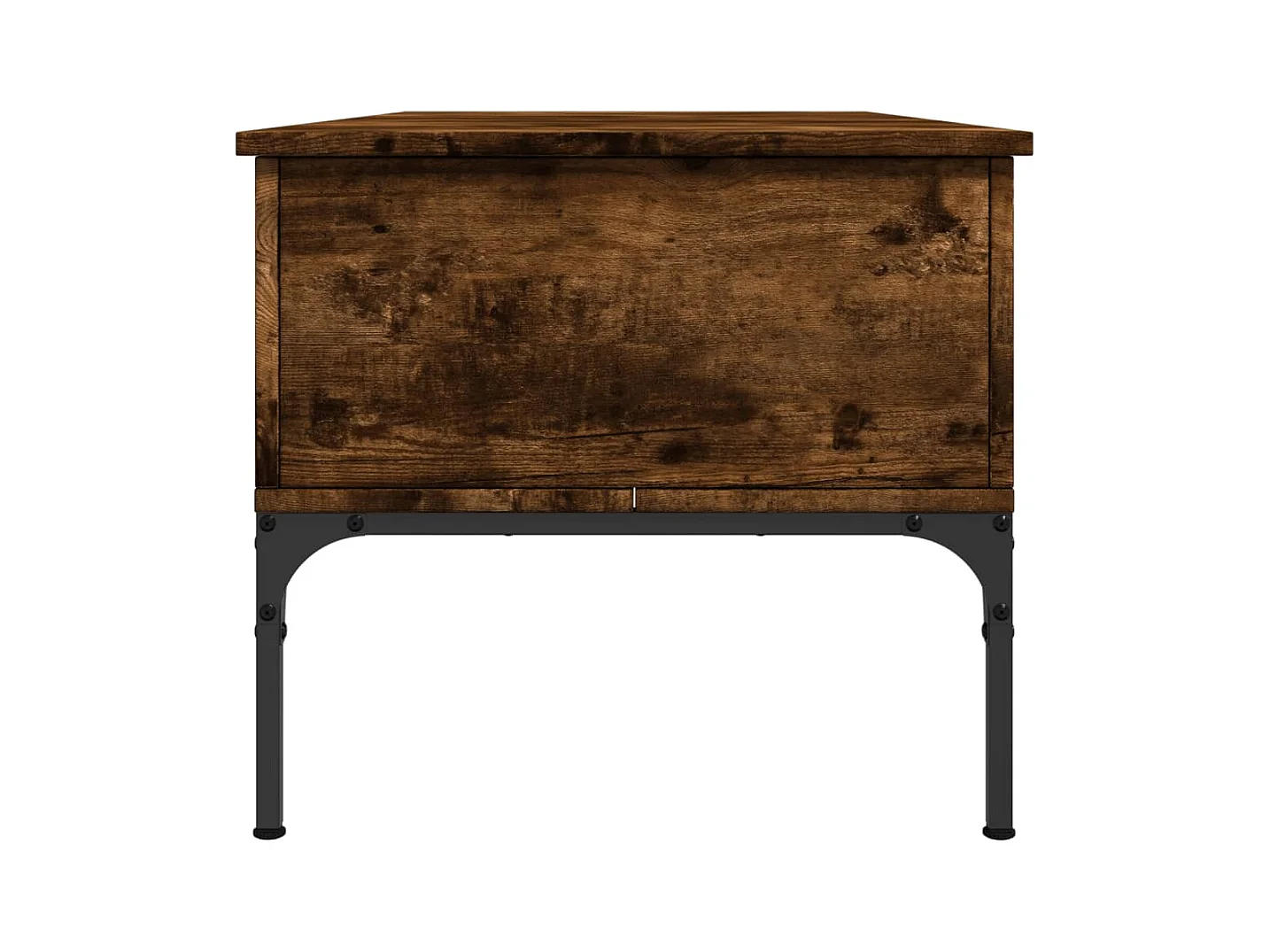 Couchtisch Räuchereiche 100x50x45 cm Holzwerkstoff und Metall