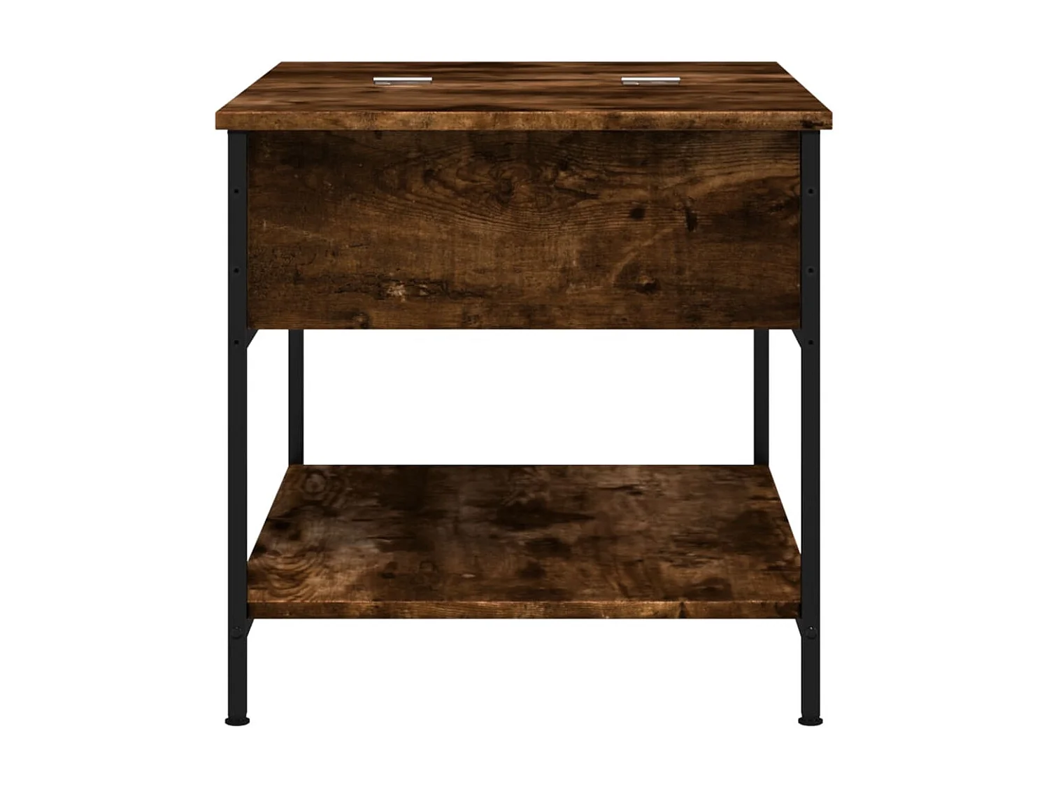 Couchtisch Räuchereiche 70x50x50 cm Holzwerkstoff und Metall