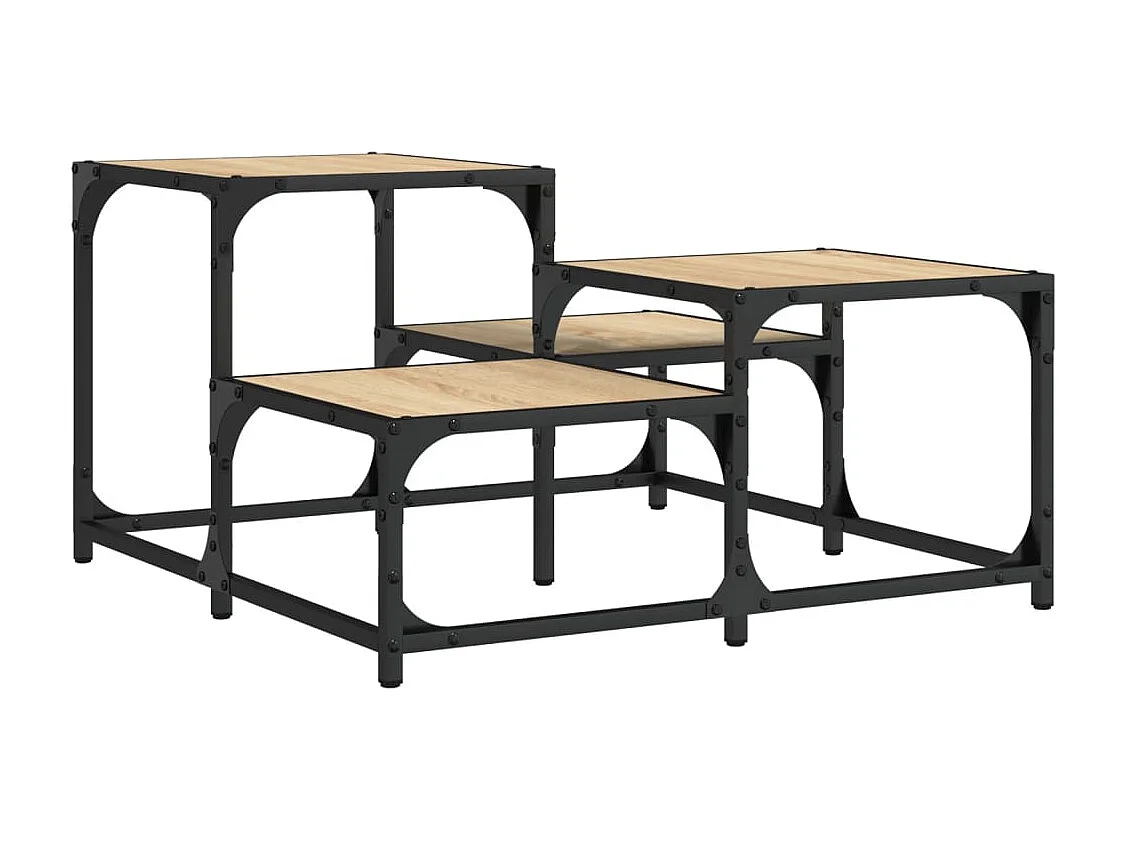 Tavolino da Salotto Rovere Sonoma 68x68x40 cm Legno Multistrato