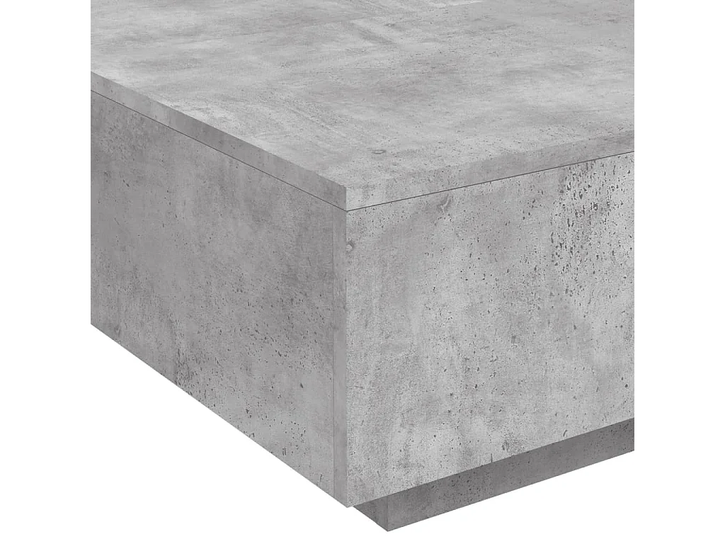 Tavolino Salotto Grigio Cemento 80x80x31 cm Legno Multistrato