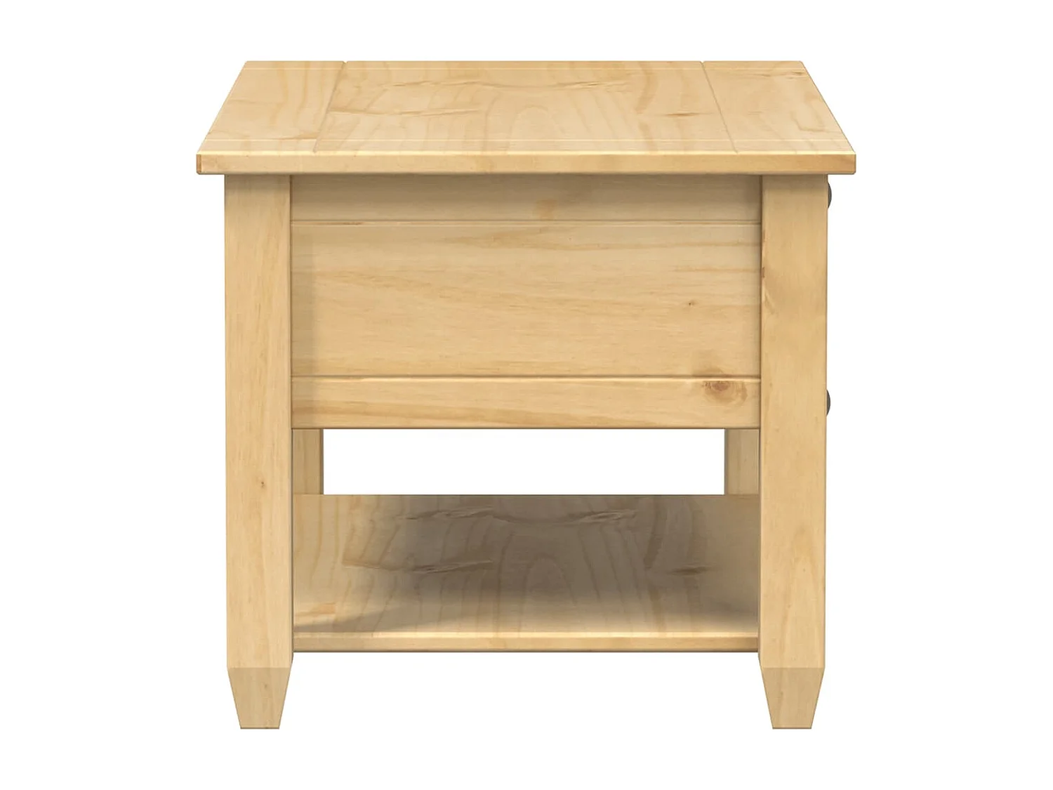 Table basse avec tiroirs Corona 85x50x45 cm bois de pin massif