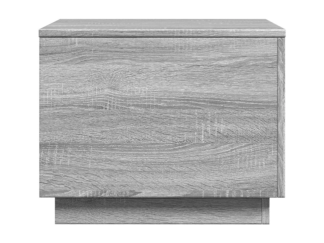 Table basse avec lumières LED sonoma gris 50x50x40 cm