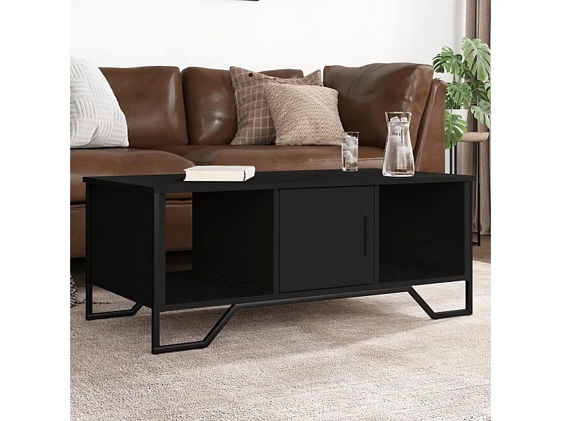 Mesa de centro 100x51x40 cm derivados de madeira preto