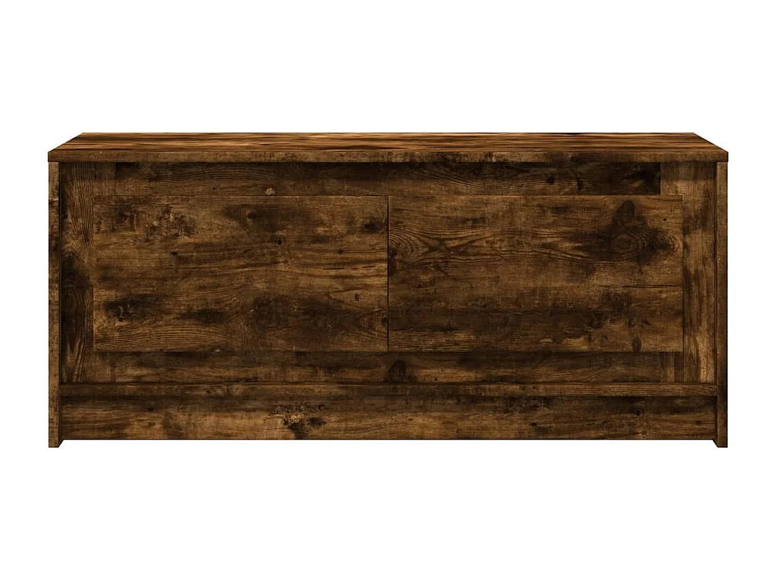 Table basse avec lumières LED chêne fumé ois d'ingénierie