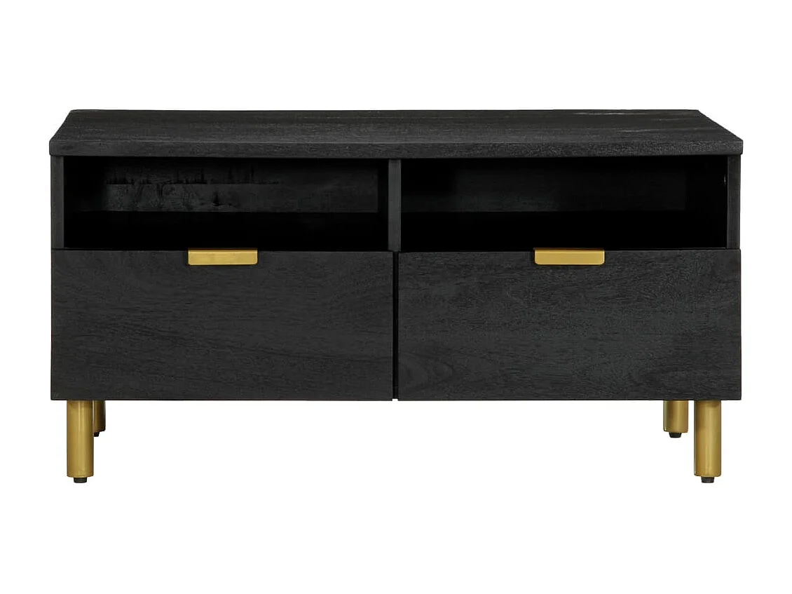 Table basse noir 80x54x40 cm bois d'ingénierie