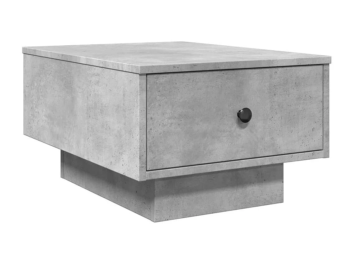 Mesa de centro madera de ingeniería gris hormigón 60x45x31 cm