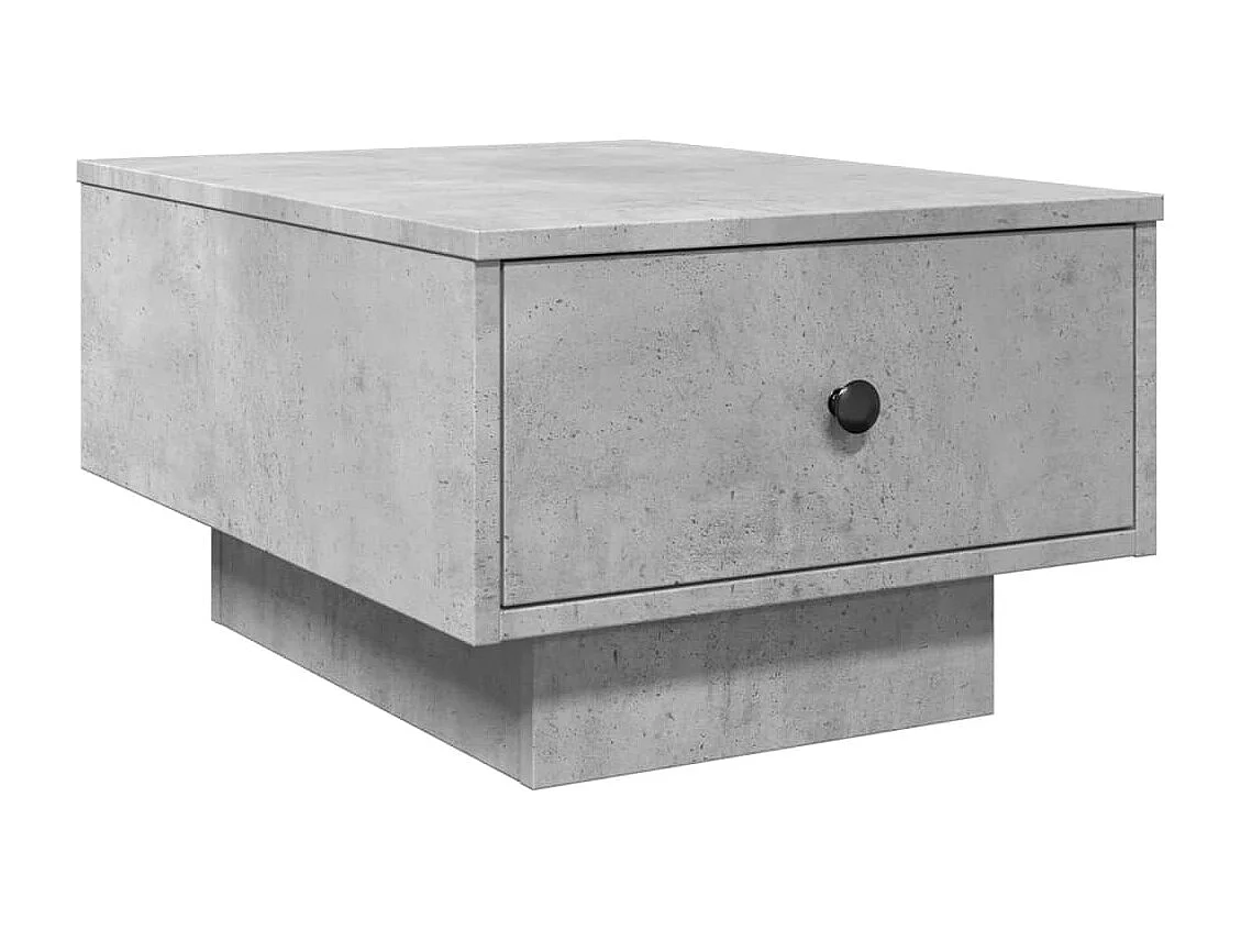 Mesa de centro madera de ingeniería gris hormigón 60x45x31 cm