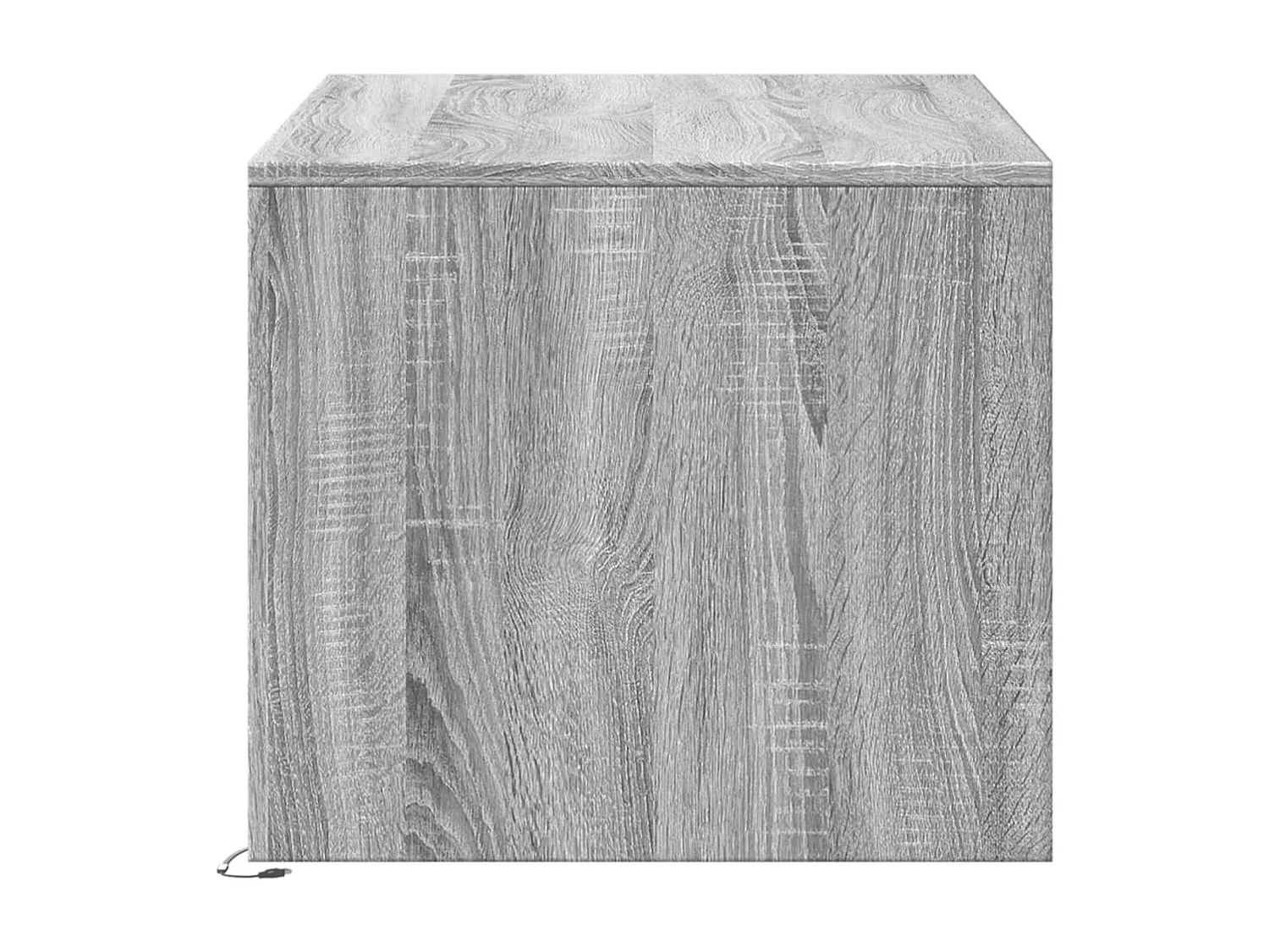 LED-Couchtisch Grau Sonoma Holzwerkstoff