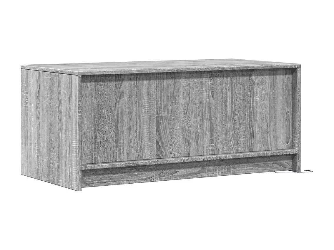 LED-Couchtisch Grau Sonoma Holzwerkstoff