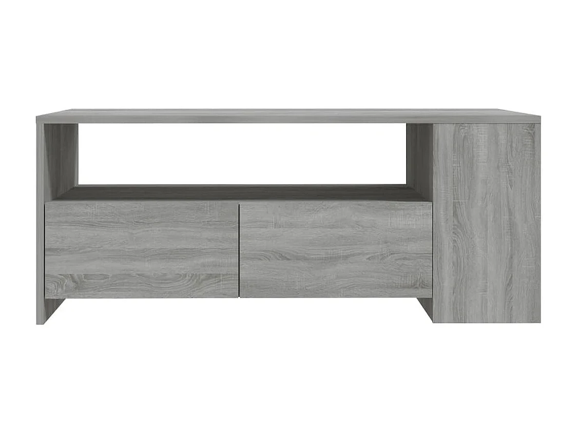 Couchtisch Grau Sonoma 102x55x42 cm Holzwerkstoff
