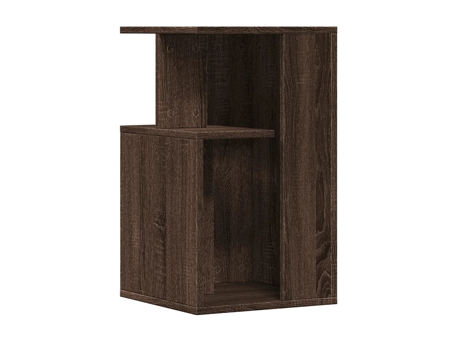 Table d'appoint chêne marron 35x35x60 cm bois d'ingénierie