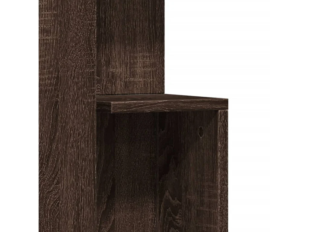 Table d'appoint chêne marron 35x35x60 cm bois d'ingénierie