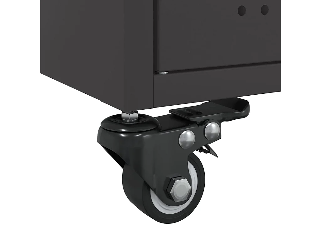 Tavolino da Salotto Nero 100,5x39x72 cm in Acciaio