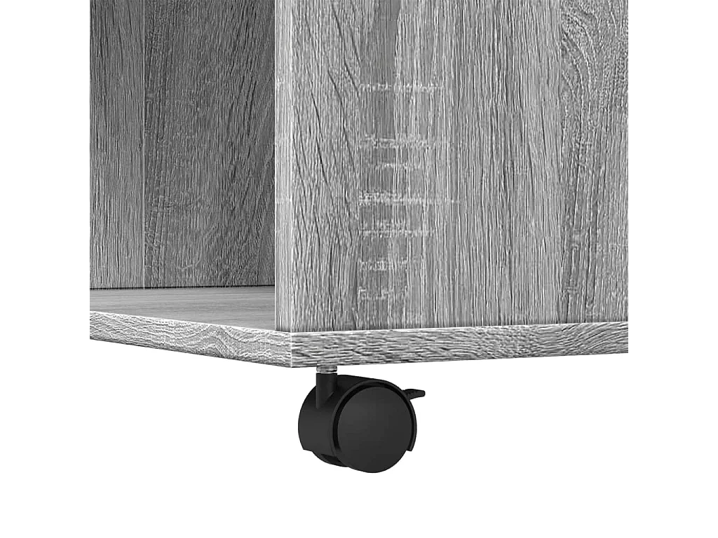 Table basse sonoma gris 80x80x40 cm bois d'ingénierie