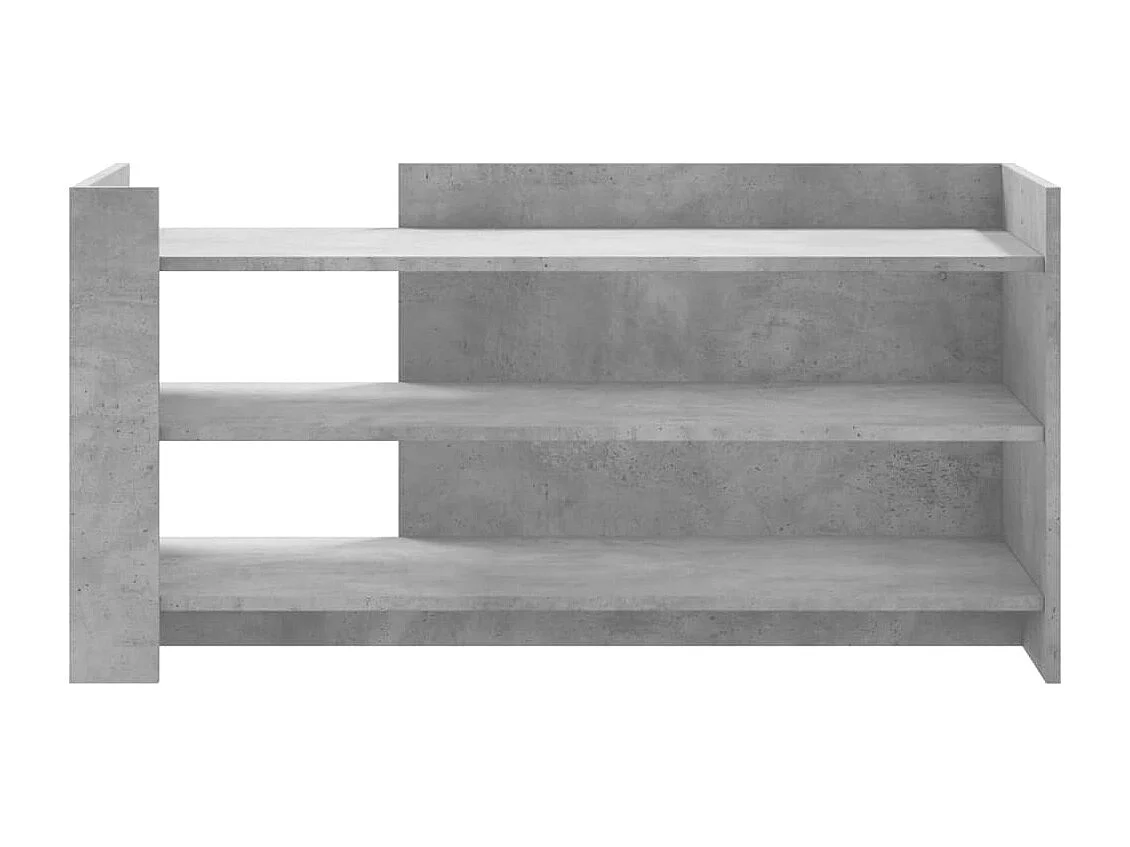 Table basse gris béton 100x50x50 cm bois d'ingénierie