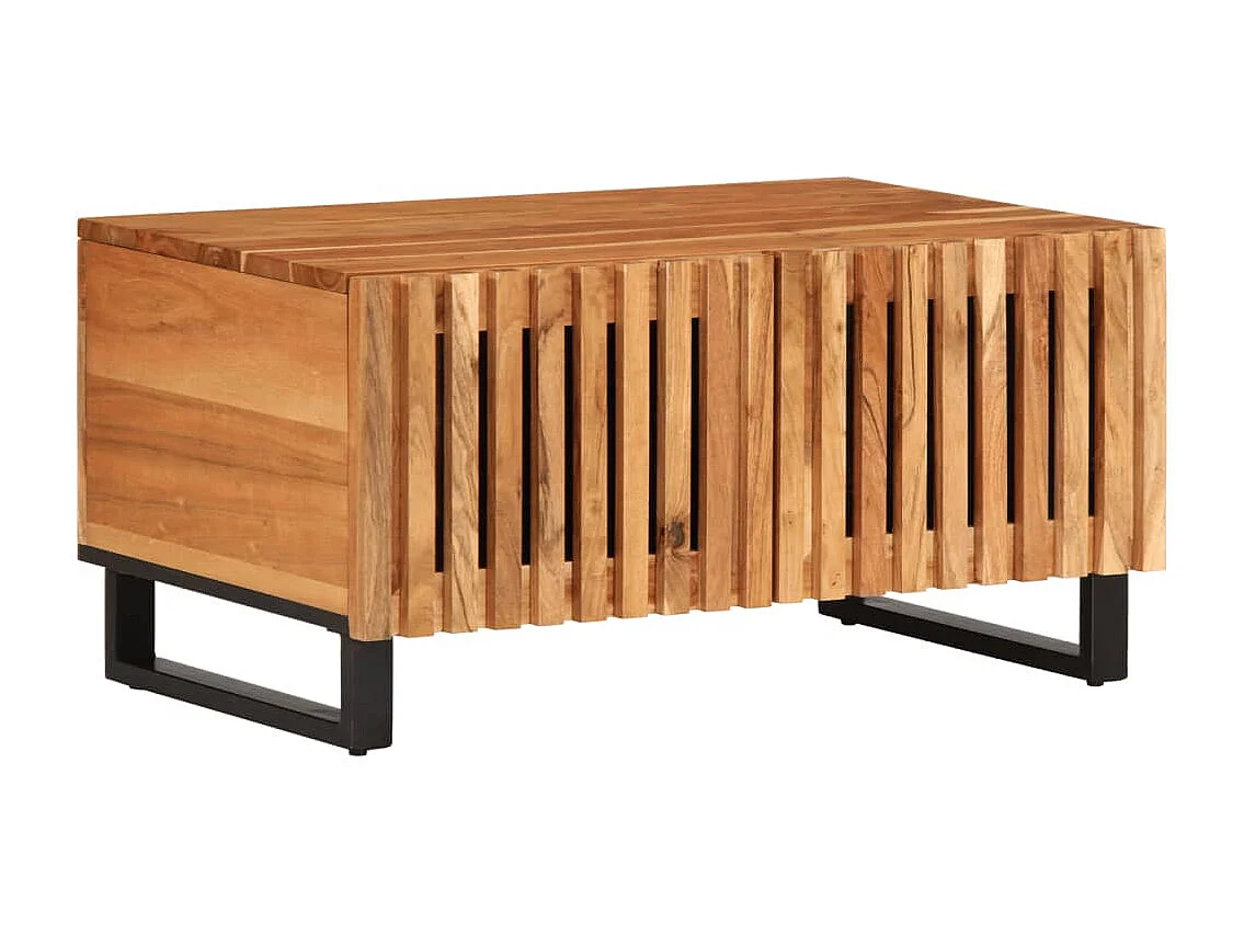 Table basse 80x51x40 cm bois massif d'acacia