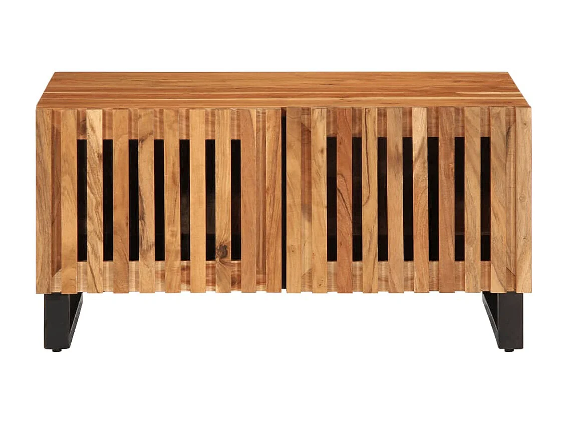 Table basse 80x51x40 cm bois massif d'acacia