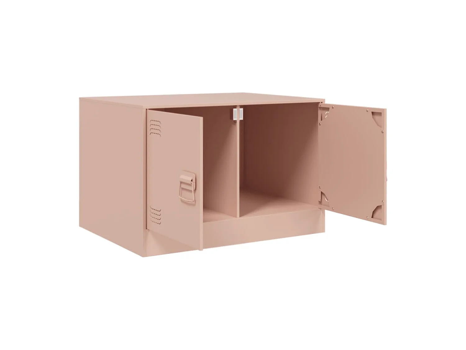 Tavolino da Salotto Rosa 67x50x44 cm in Acciaio