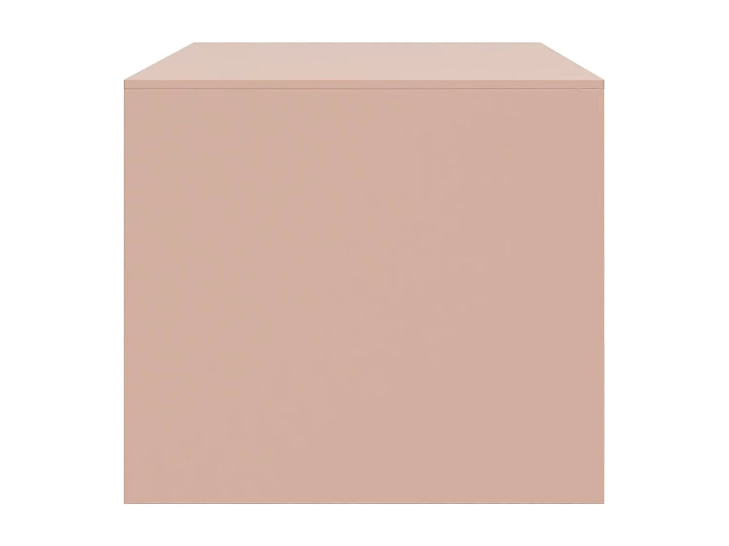 Tavolino da Salotto Rosa 67x50x44 cm in Acciaio