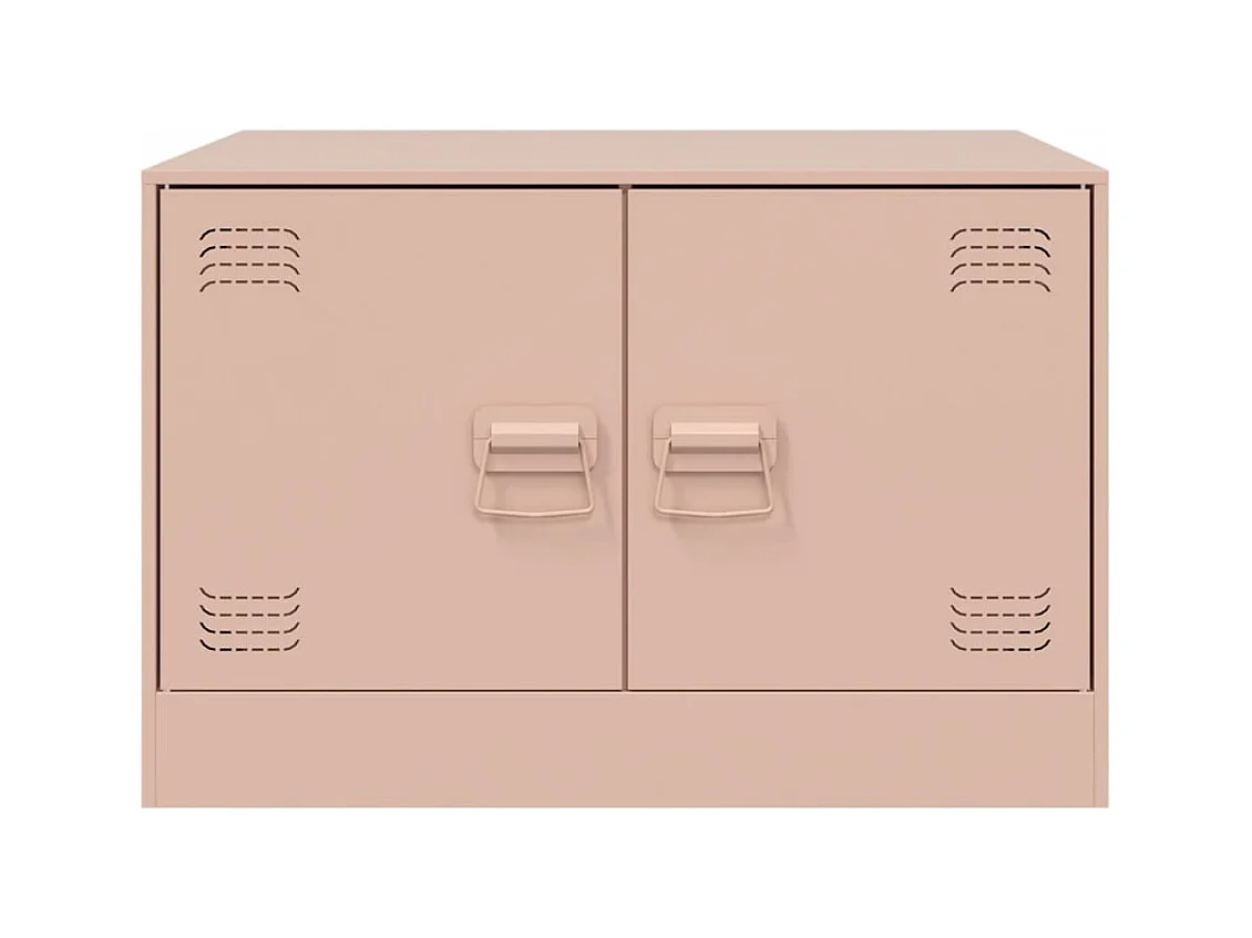 Table basse rose 67x50x44 cm acier