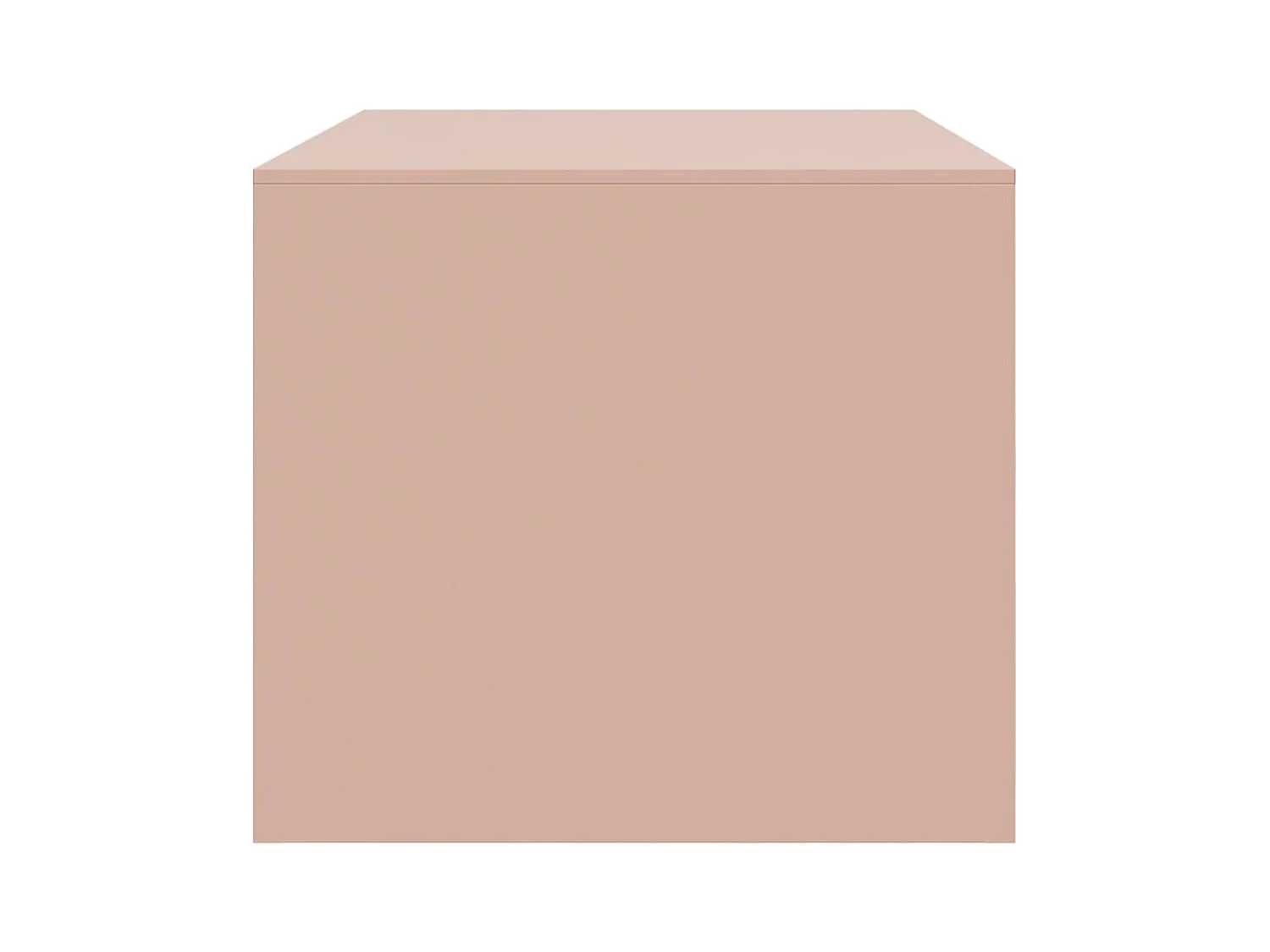 Table basse rose 67x50x44 cm acier