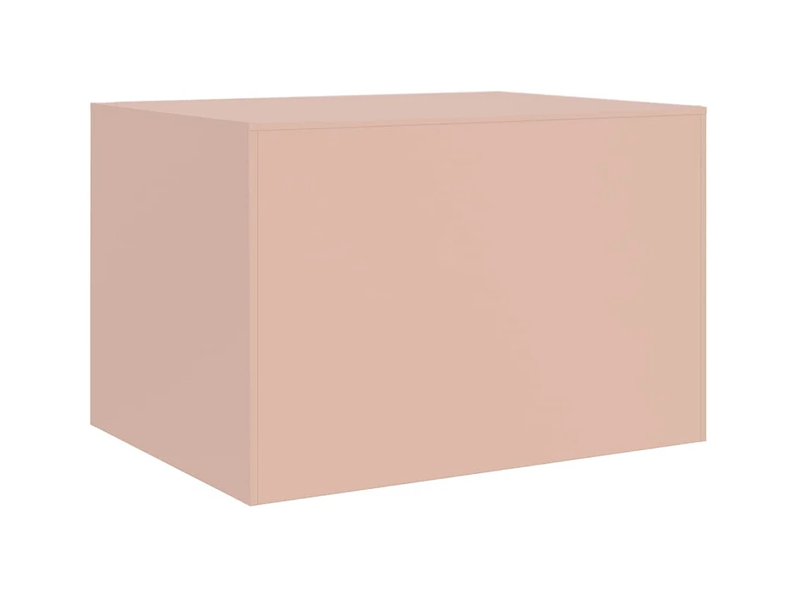 Table basse rose 67x50x44 cm acier