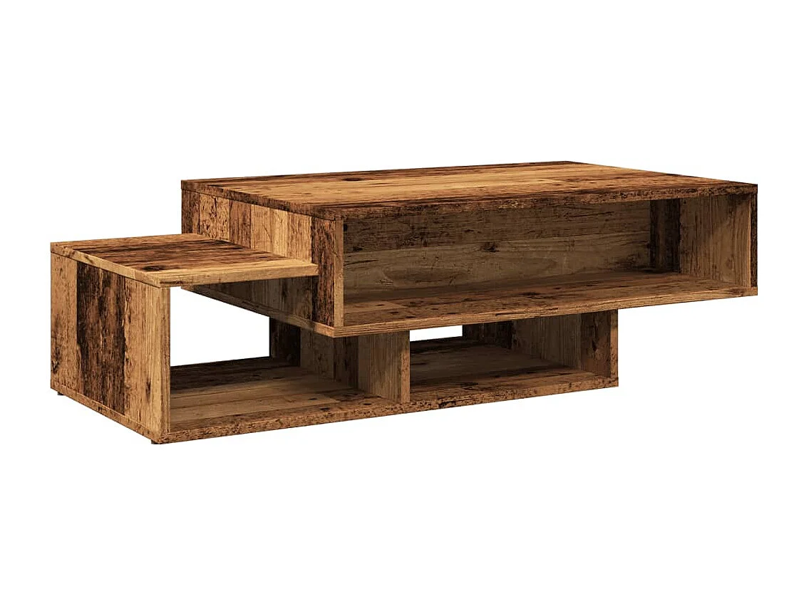 Mesa de centro madera de ingeniería envejecida 105x55x32 cm