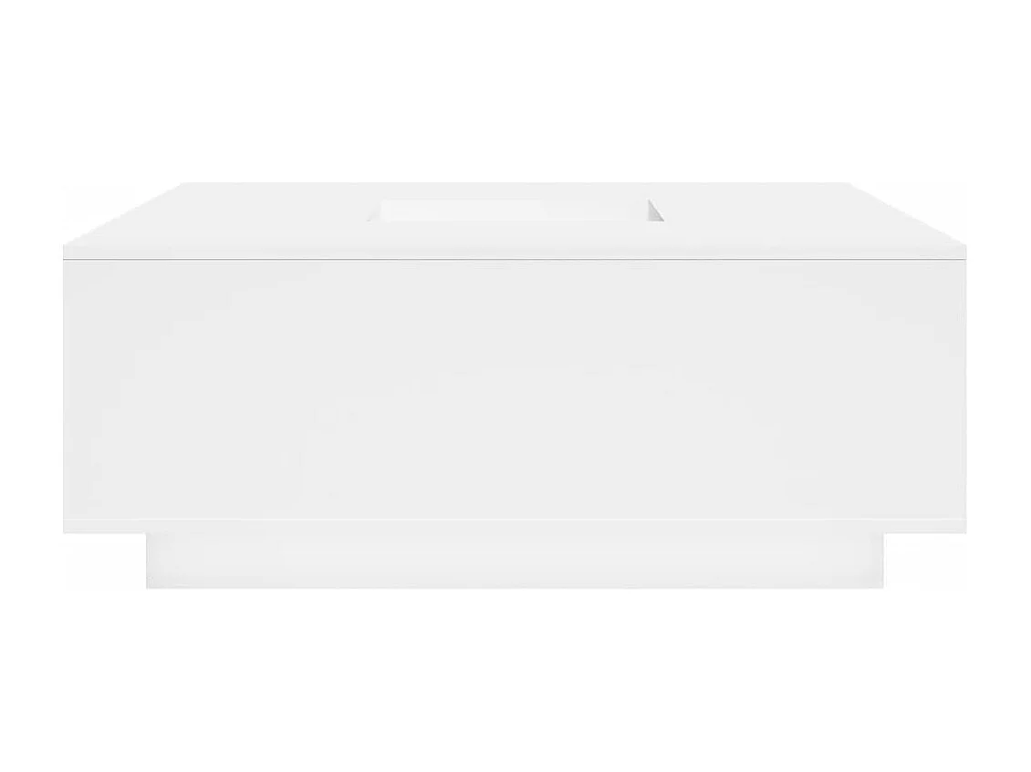 Tavolino da Salotto Bianco 100x100x40 cm in Legno Multistrato