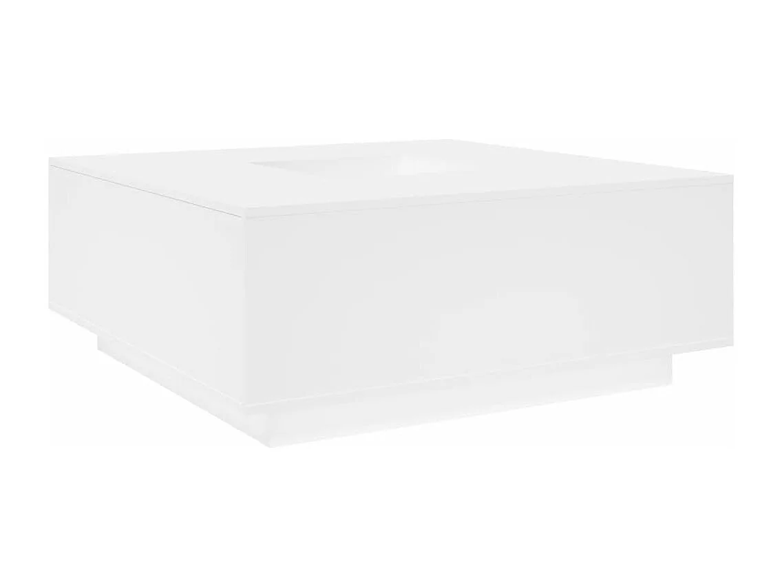 Salontafel 100x100x40 cm bewerkt hout wit