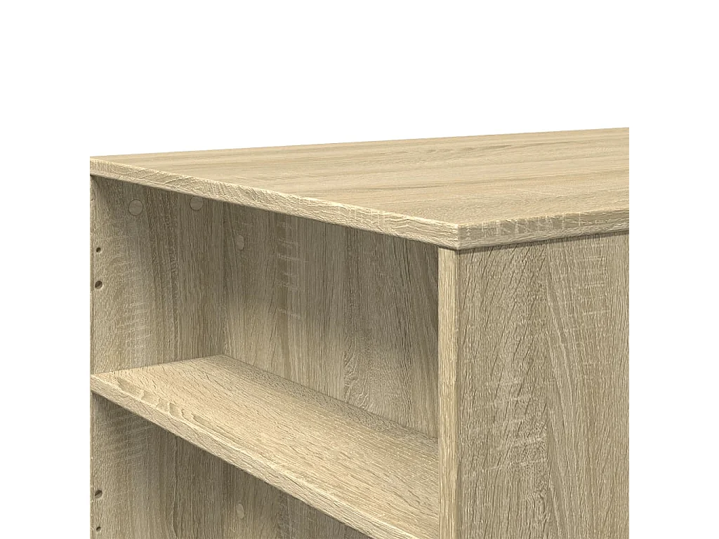 Table basse chêne sonoma 102x55x42 cm bois d'ingénierie