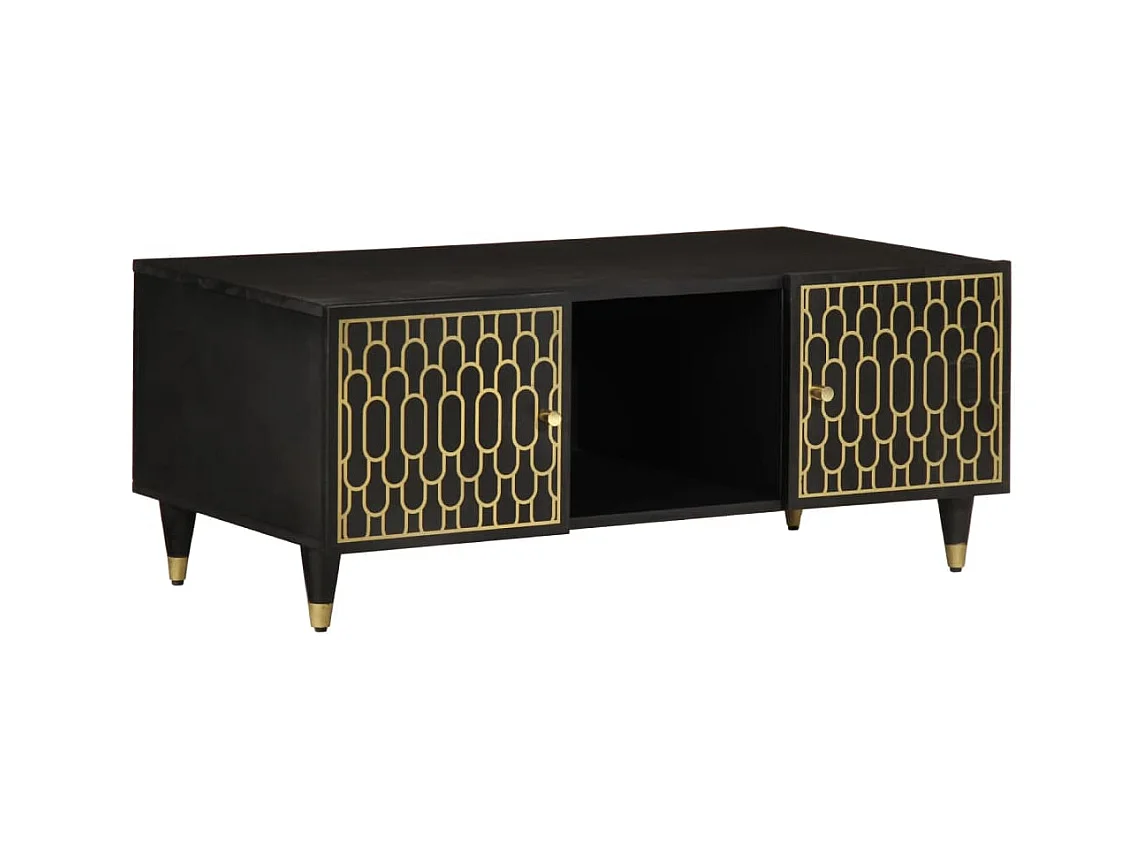 Tavolino da Salotto 100x54x40 cm in Legno Massello di Mango