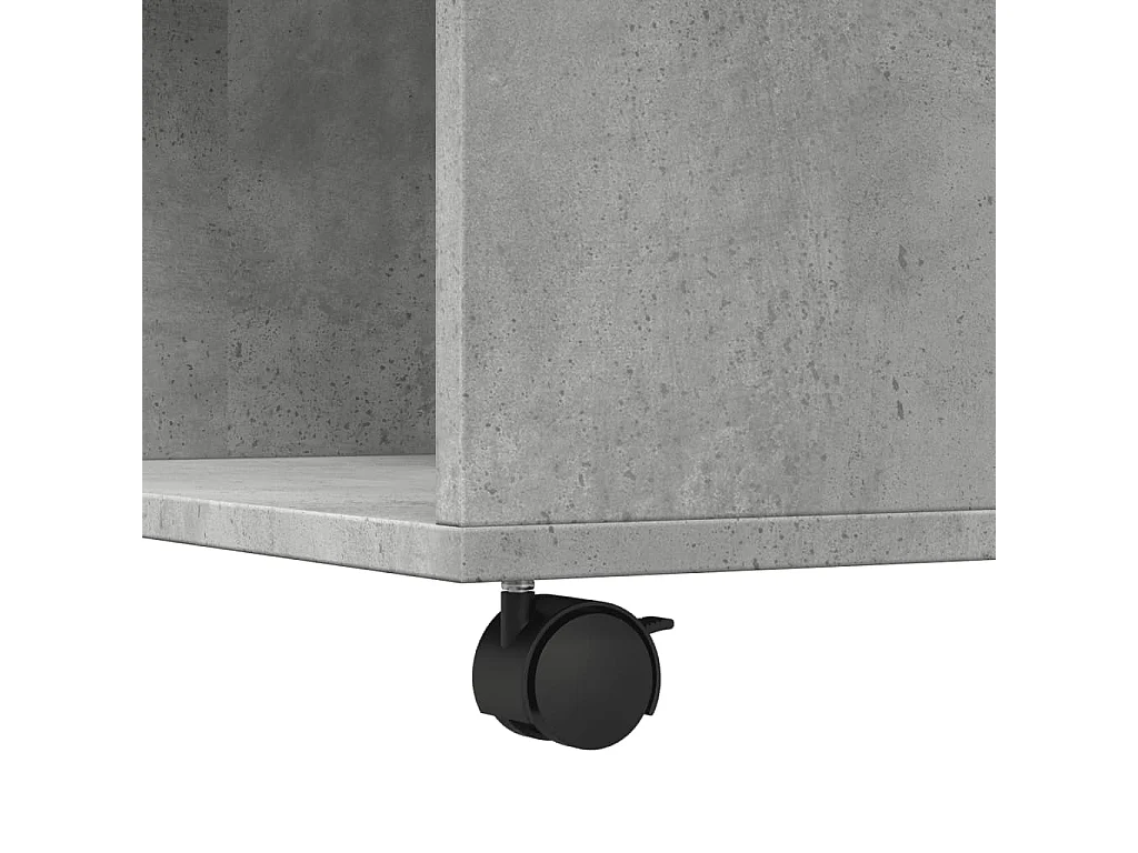 Table basse gris béton 80x80x40 cm bois d'ingénierie