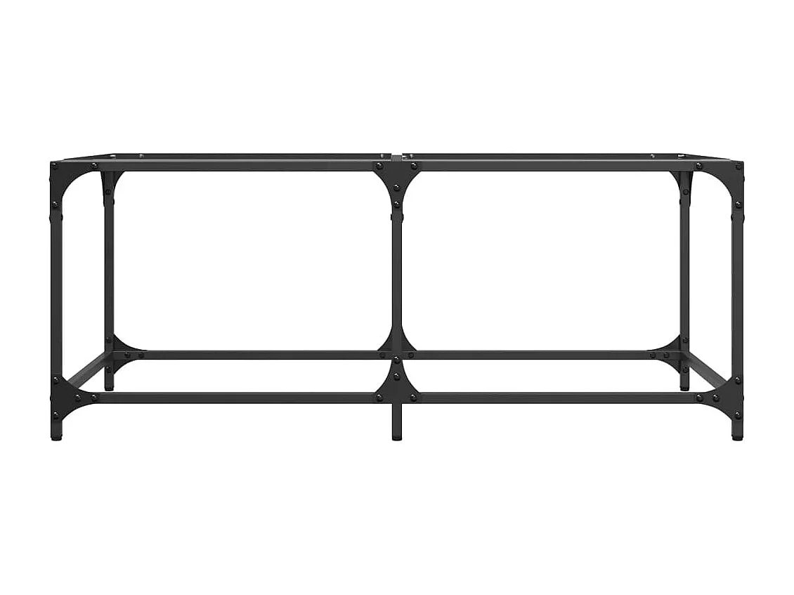 Mesa de centro superficie de vidrio acero 98,5x50x40 cm