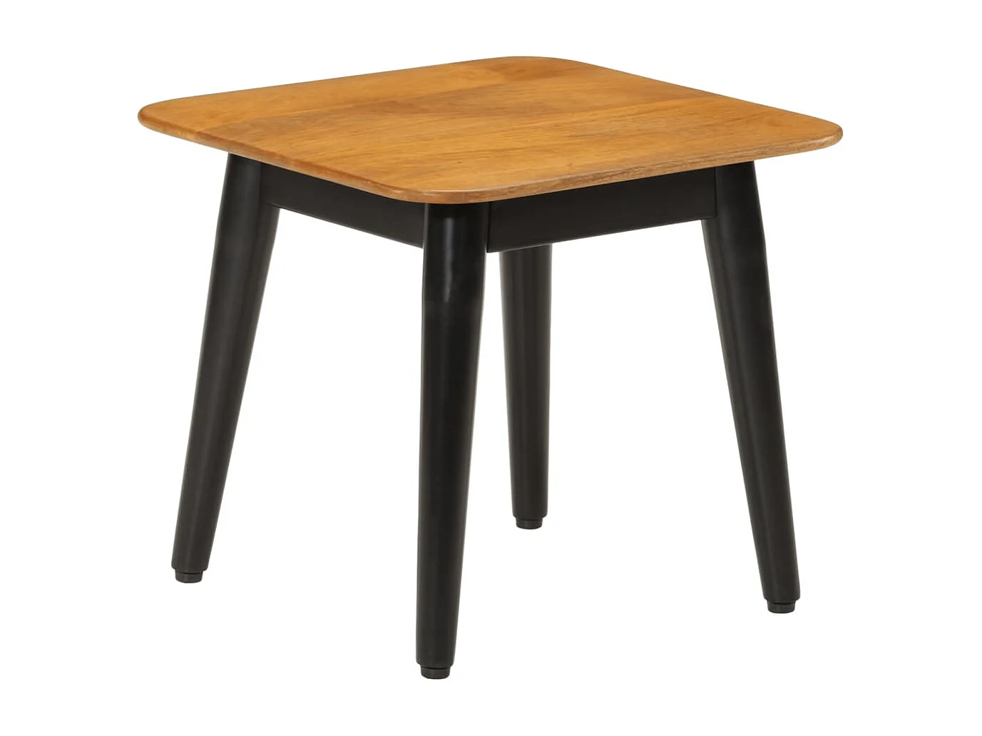 Couchtisch 45x45x40 cm Massivholz Mango und Eisen