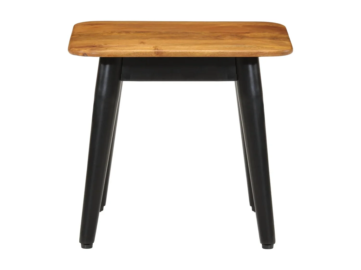 Couchtisch 45x45x40 cm Massivholz Mango und Eisen