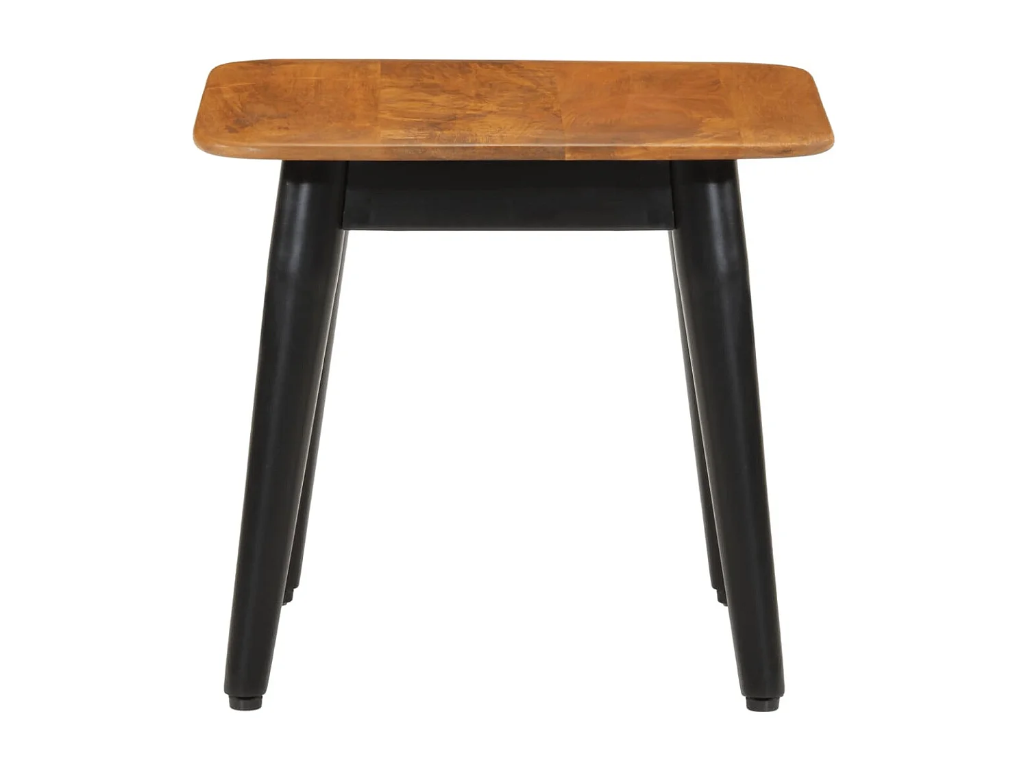 Couchtisch 45x45x40 cm Massivholz Mango und Eisen