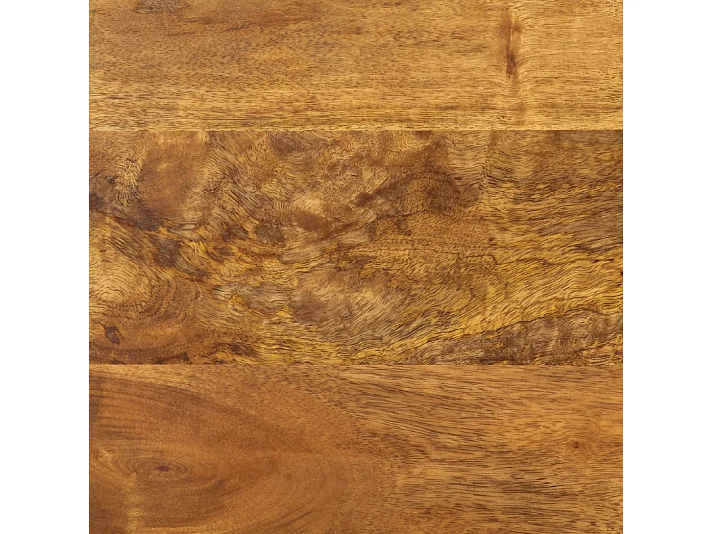 Couchtisch 45x45x40 cm Massivholz Mango und Eisen