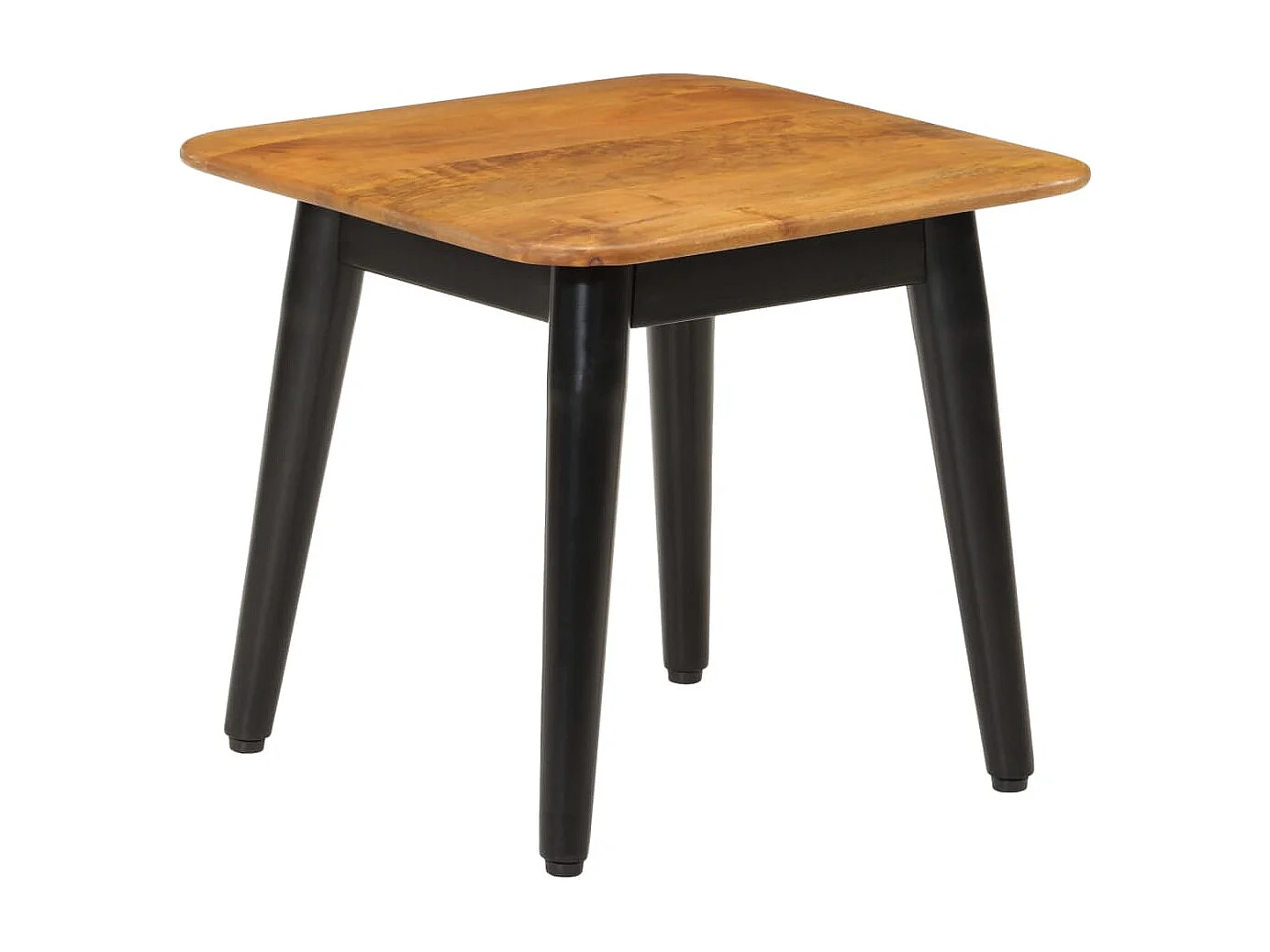Couchtisch 45x45x40 cm Massivholz Mango und Eisen