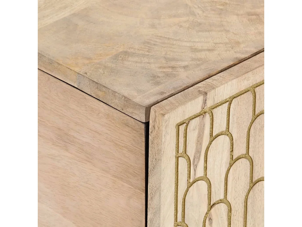 Table basse 100x54x40 cm bois de manguier massif