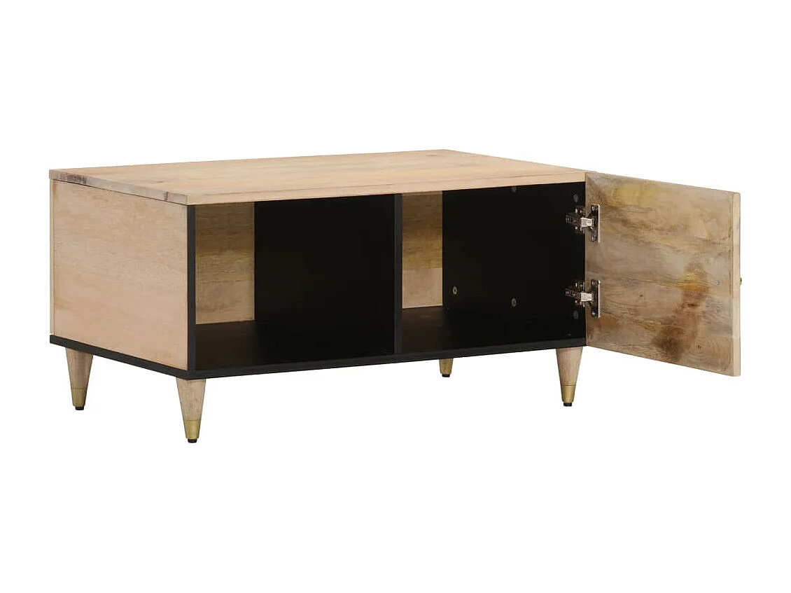 Tavolino da Salotto 80x50x40 cm Legno Massello di Mango