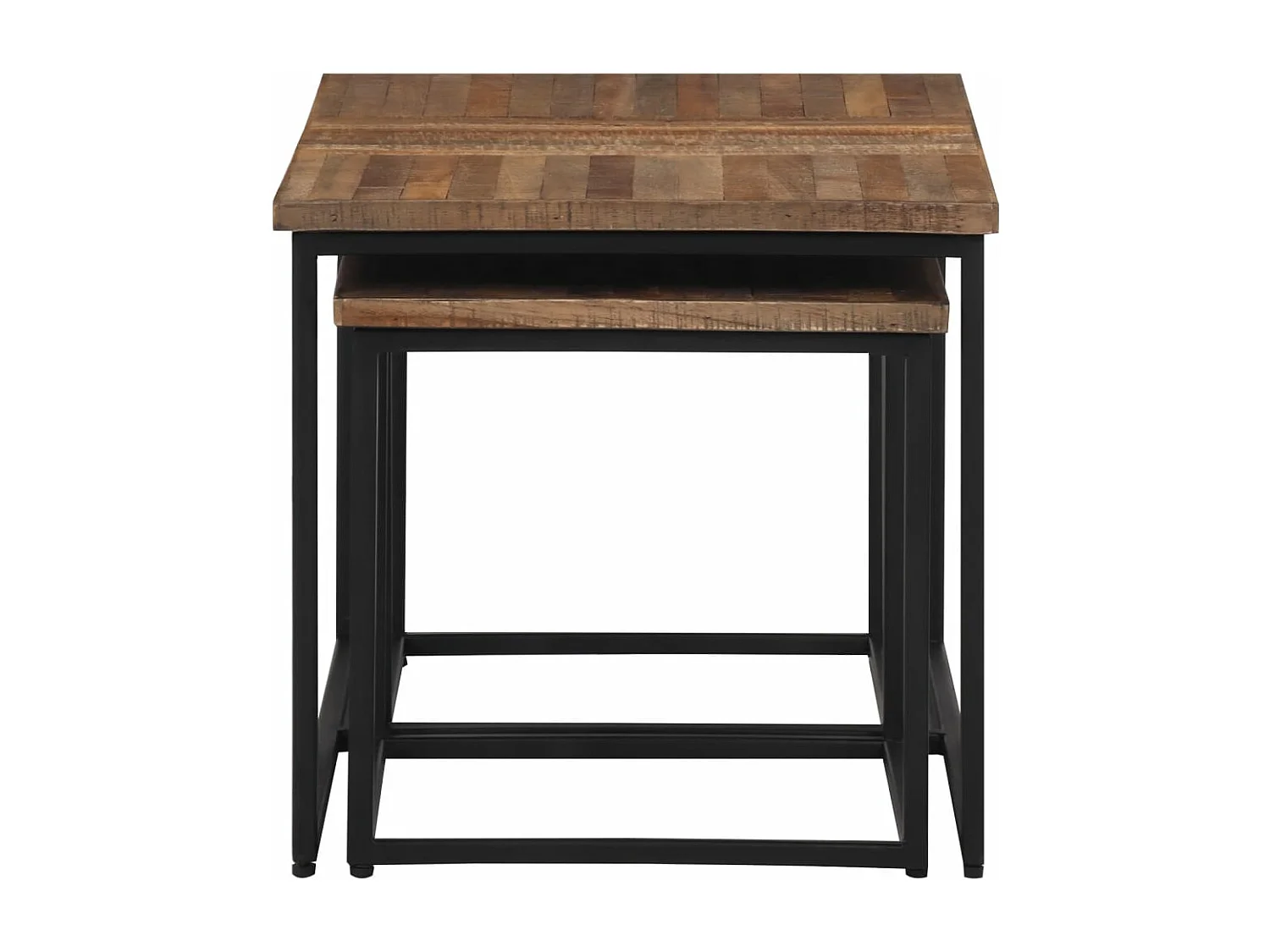 Satztische 3 Stk. Massivholz Teak