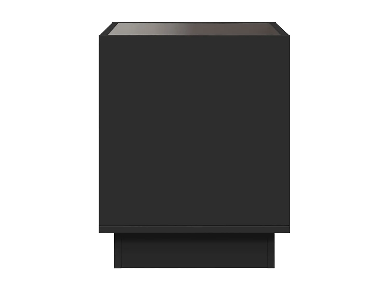 Tavolino da Salotto con LED Infinity Nero 40x40x50 cm