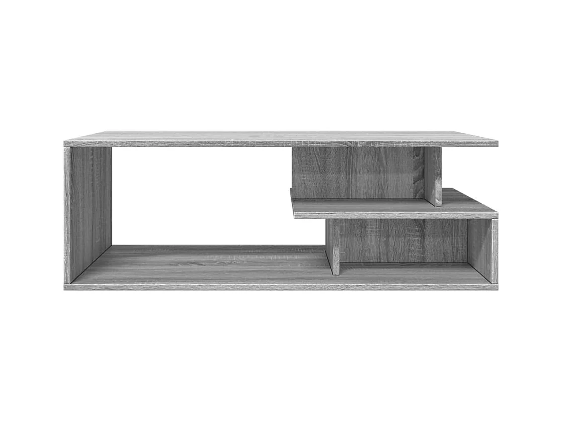 Table basse sonoma gris 102x55x35 cm bois d'ingénierie
