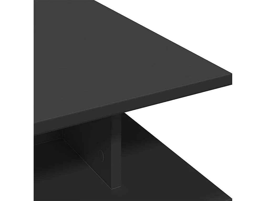 Table basse noir 102x55x35 cm bois d'ingénierie