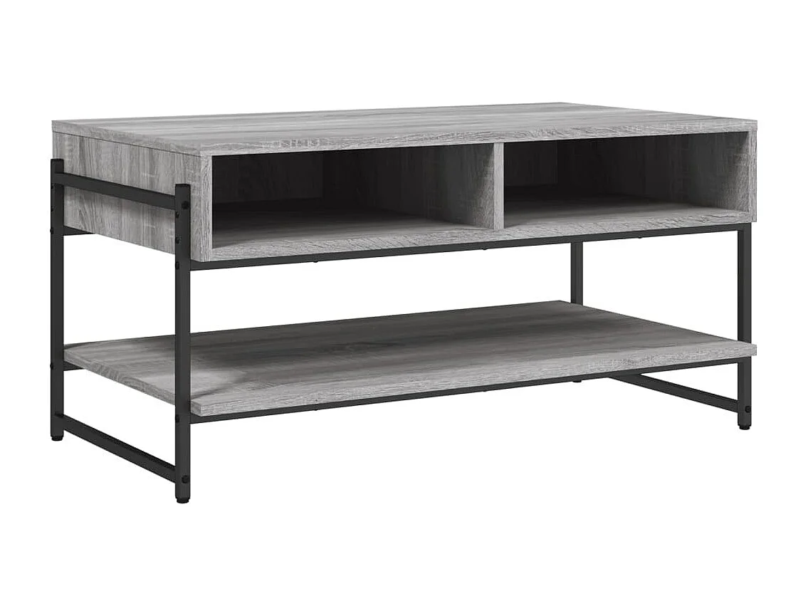 Mesa de centro 90x50x45 cm derivados de madeira cinzento sonoma