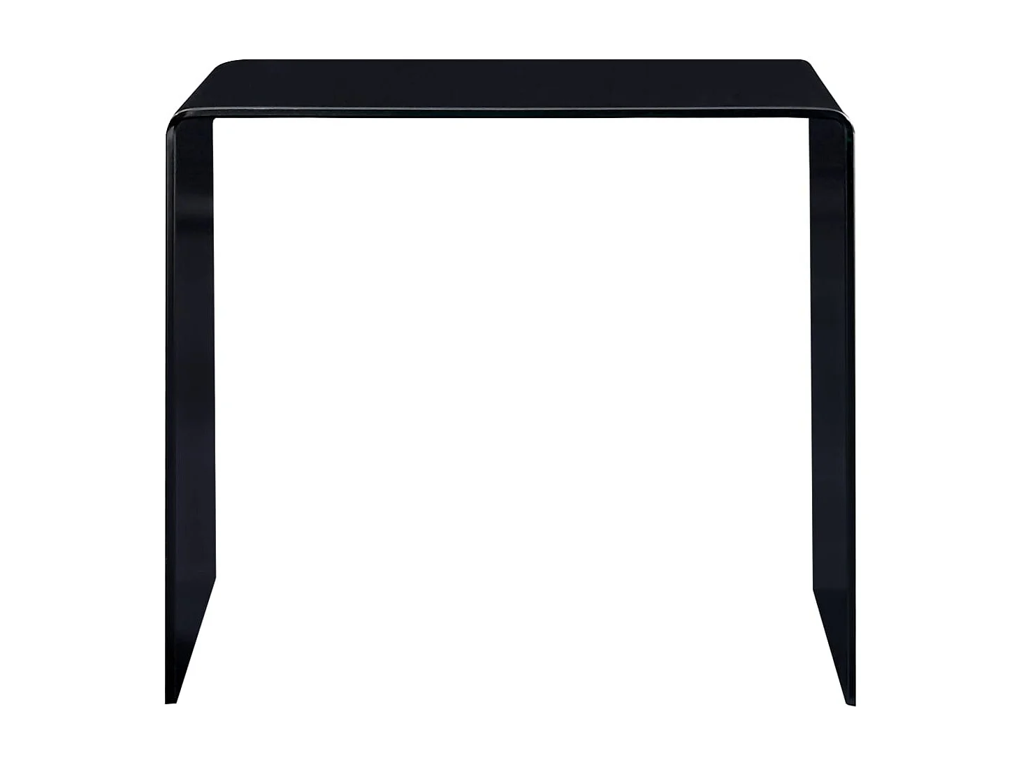 Table basse Noir 50x50x45 cm Verre trempé